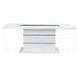 Elizaveta Gray and White 79" Rectangular Dining Table