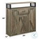 Abiram Rustic Oak Server