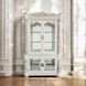 Vendome Antique Pearl 4 Door Curio Cabinet with LED