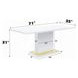 Gaines White 71" Rectangular Dining Table