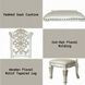 Vendome Antique Pearl Upholstered Splat Back Side Chair with Nailhead Trim Set of 2