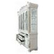 Vendome Antique Pearl 6 Door Buffet and Hutch with LED