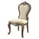 Latisha Beige Upholstered Side Chair with Nailhead Trim Set of 2
