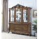Latisha Antique Oak 6 Door Buffet and Hutch with LED