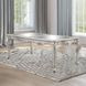 Bently Champagne 96" Extendable Rectangular Dining Table