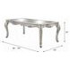 Bently Champagne 96" Extendable Rectangular Dining Table