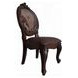 Versailles Cherry Upholstered Oval Back Side Chair with Nailhead Trim Set of 2
