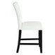 Hussein Gray and Black Square Marble Top Counter Height Dining Room Set