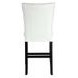 Hussein Gray and Black Square Marble Top Counter Height Dining Room Set