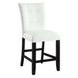 Hussein Gray and Black Square Marble Top Counter Height Dining Room Set