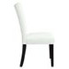 Hussein White Upholstered Side Chair Set of 2