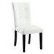 Hussein White Upholstered Side Chair Set of 2