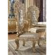 Cabriole Gold Rectangular Glass Top Dining Room Set