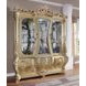 Cabriole Gold 2 Door Curio Cabinet with LED