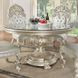 Sandoval Champagne 60" Round Glass Top Dining Table