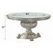 Sandoval Champagne 60" Round Glass Top Dining Table