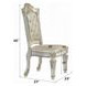 Vendome Antique Pearl Upholstered Side Chair with Nailhead Trim Set of 2