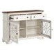 Florian Oak and Antique White 2 Door Server