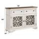 Florian Oak and Antique White 2 Door Server