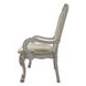 Dresden Bone White Upholstered Arm Chair with Nailhead Trim Set of 2