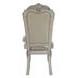 Dresden Bone White Upholstered Arm Chair with Nailhead Trim Set of 2