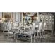 Dresden Bone White Upholstered Arm Chair with Nailhead Trim Set of 2