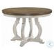 Cillin Walnut and Antique White 48" Round Dining Table