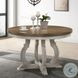 Cillin Walnut and Antique White 48" Round Dining Table