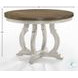 Cillin Walnut and Antique White 48" Round Dining Table