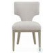 Kasa Linen and Champagne Side Chair Set of 2