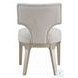 Kasa Linen and Champagne Side Chair Set of 2