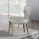 Kasa Linen and Champagne Side Chair Set of 2