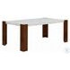 Hettie Engineered Stone and Walnut 72" Rectangular Dining Table