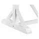 Hollyn Engineered Stone and White 78" Rectangular Stone Top Dining Table