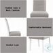 Hollyn Gray Linen and White Side Chair Set of 2