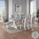 Hollyn Gray Linen and White Side Chair Set of 2