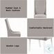 Hollyn Gray Linen and White Wingback Side Chair Set of 2