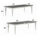 Katia Rustic Gray and Weathered White 90" Rectangular Dining Table
