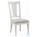 Katia Light Gray Linen and Weathered White Side Chair Set of 2