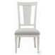 Katia Light Gray Linen and Weathered White Side Chair Set of 2