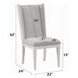 Katia Light Gray Upholstered Side Chair Set of 2