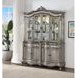 Ariadne Antique Platinum 8 Door Buffet and Hutch with LED
