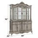 Ariadne Antique Platinum 8 Door Buffet and Hutch with LED