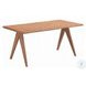 Velentina Natural 63" Rectangular Dining Table