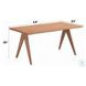 Velentina Natural 63" Rectangular Dining Table