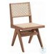 Velentina Rattan and Natural Side Chair Set of 2