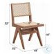 Velentina Rattan and Natural Side Chair Set of 2