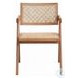 Velentina Rattan and Natural Arm Chair Set of 2