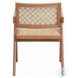 Velentina Rattan and Natural Arm Chair Set of 2