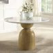 Kala White and Oak Marble Top Dining Room Set
